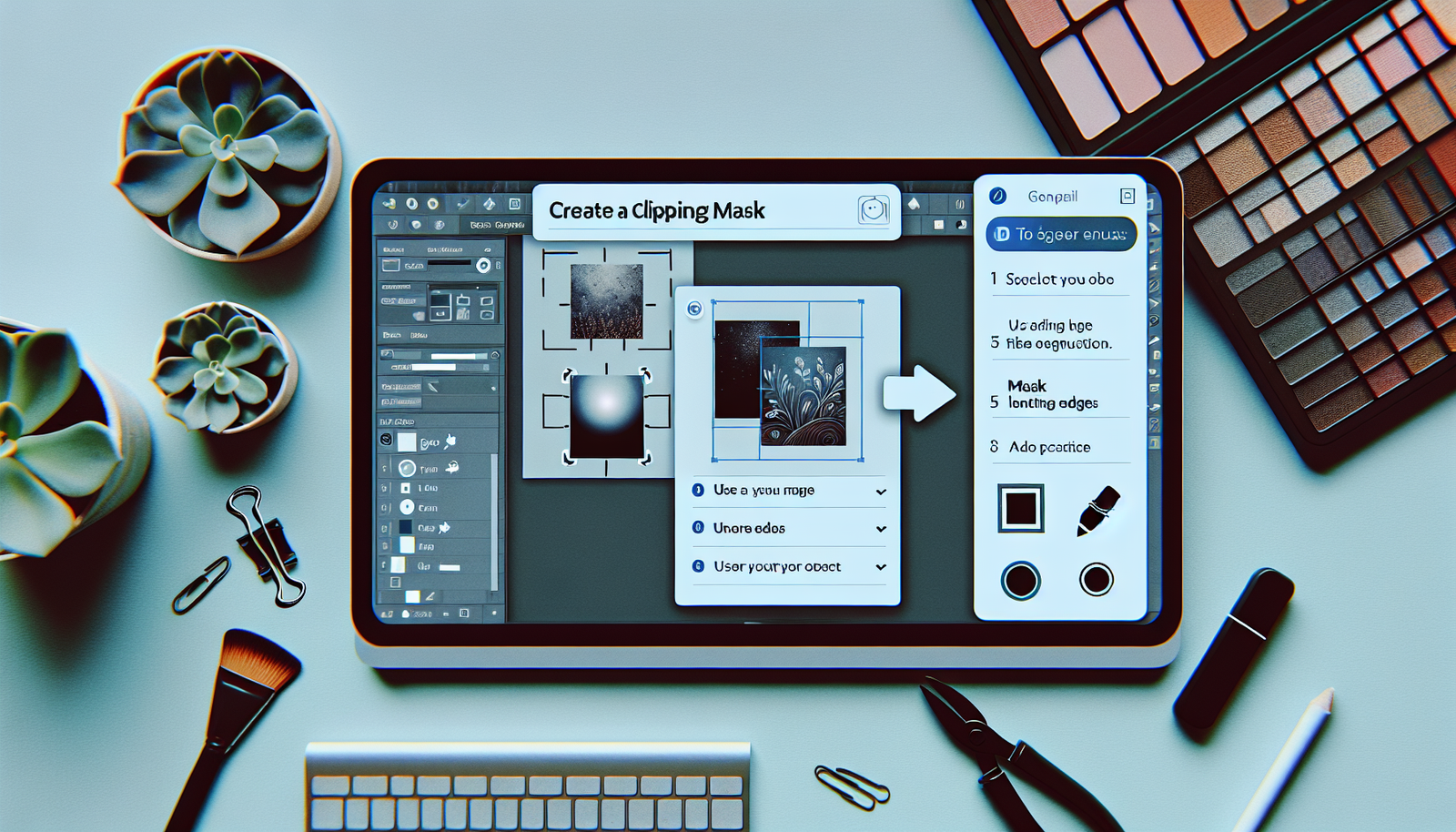 Blog Post - Easy Guide: Creating a Clipping Mask in Photoshop for Bloggers - Featured Image