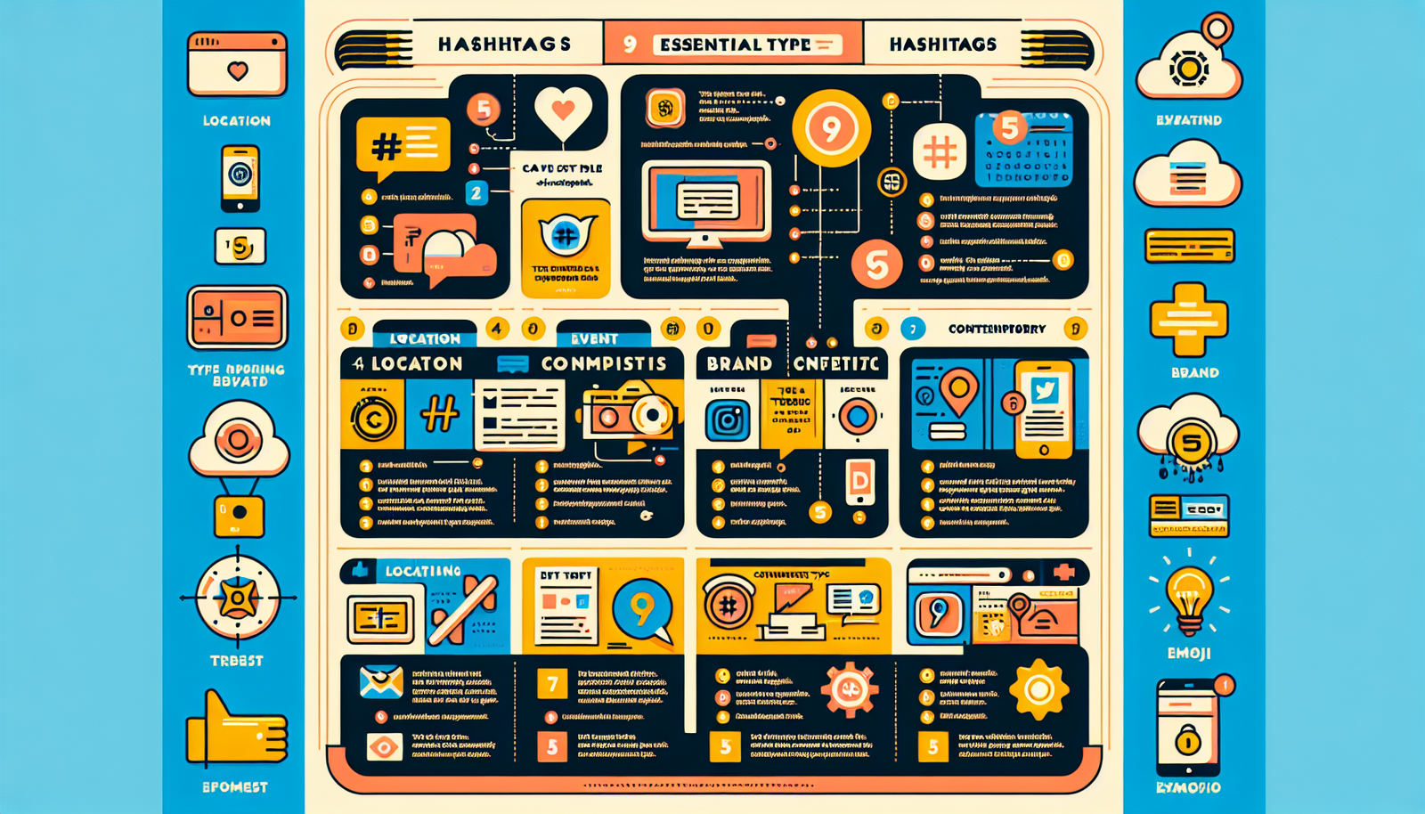 Blog Post - Understanding the 9 Essential Types of Hashtags on Social Media - Feaured Image